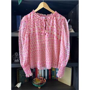 NWT MISA Los Angeles Sienna Top In Pink Size Small $265 MSRP